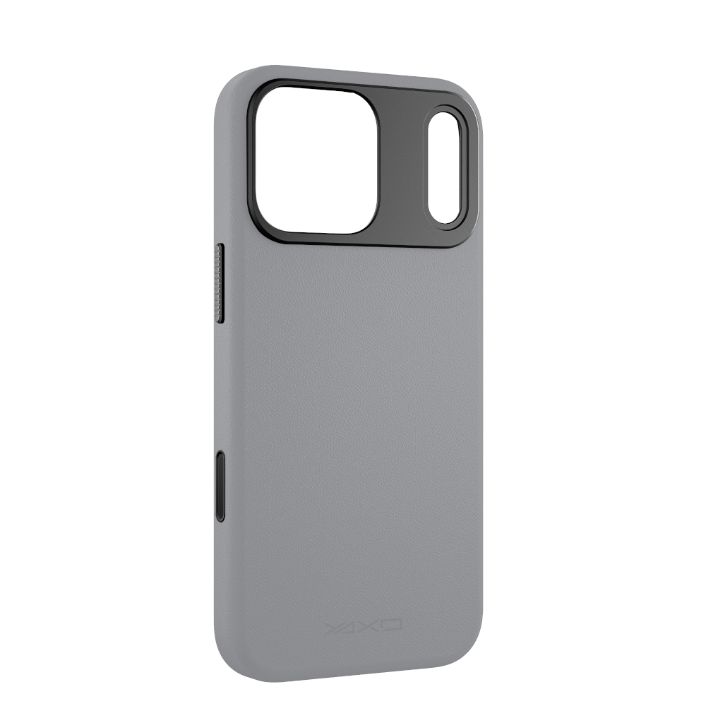 YAXO Etui na telefon Leather Gear Slim Case MagSafe iPhone 17 Pro Bohemian Gray