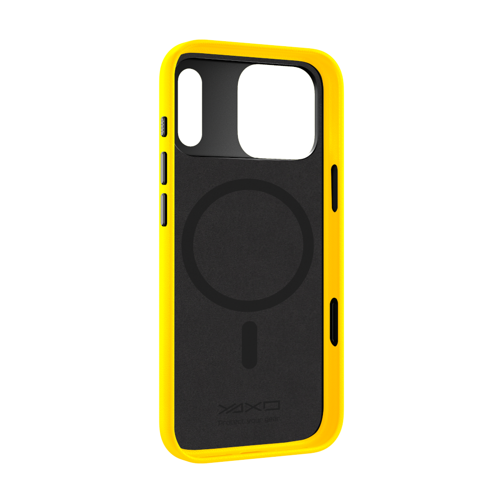 YAXO Etui na telefon Leather Gear Slim Case MagSafe iPhone 17 Pro Max Honey Yellow