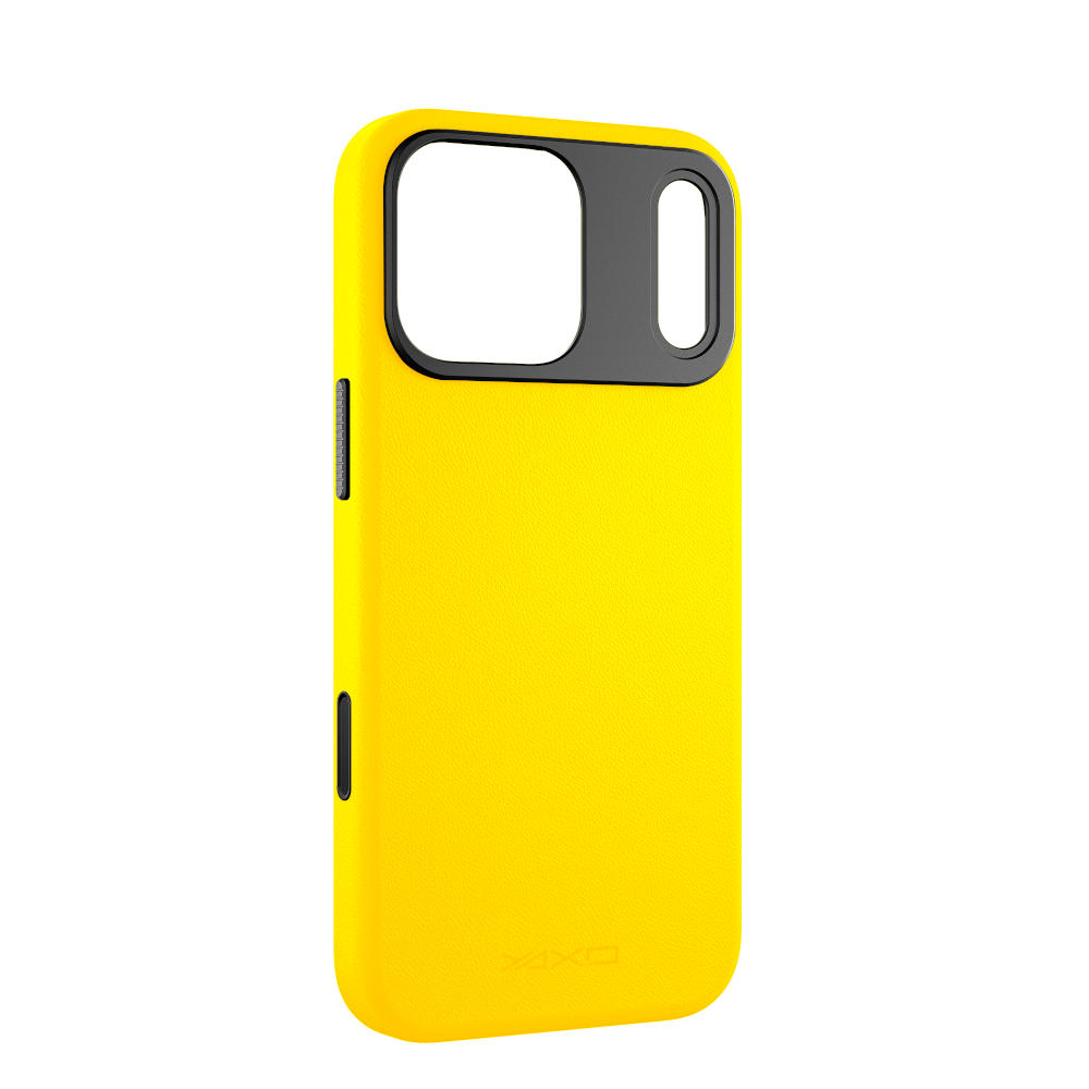 YAXO Etui na telefon Leather Gear Slim Case MagSafe iPhone 17 Pro Honey Yellow