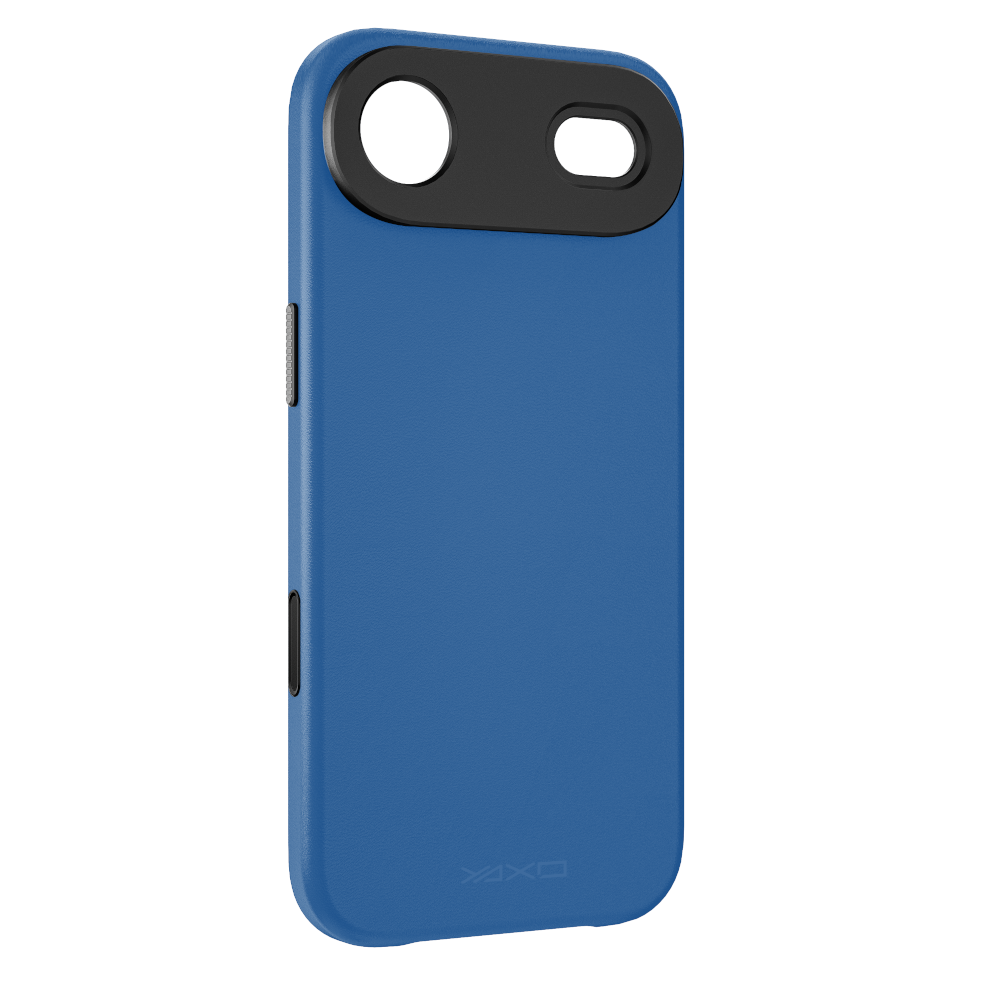 YAXO Etui na telefon Leather Gear Slim Case MagSafe iPhone 17 Air Electric Blue