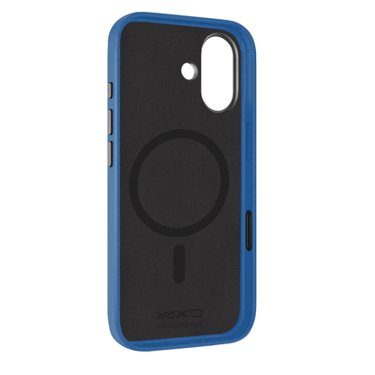 YAXO Etui na telefon Leather Gear Slim Case MagSafe iPhone 17 Electric Blue