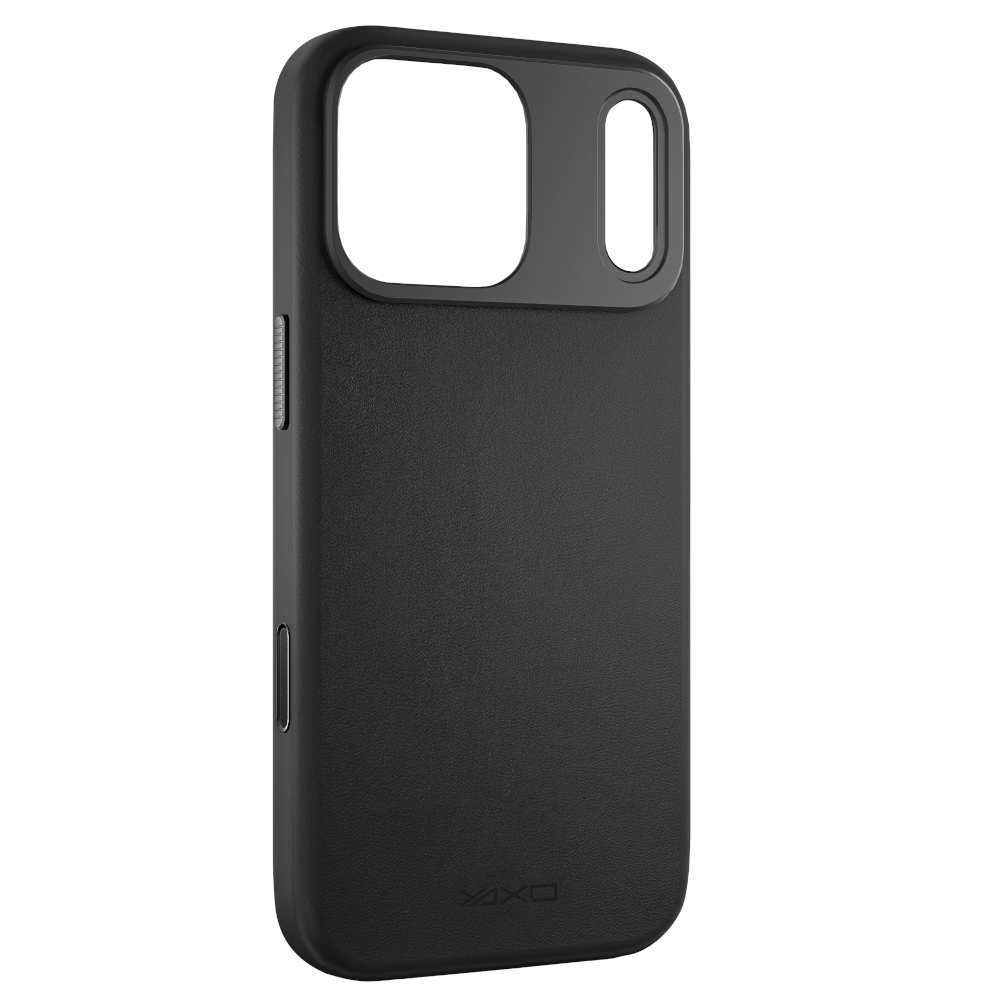 YAXO Etui na telefon Leather Gear Slim Case MagSafe iPhone 17 Pro Max Dusty Black