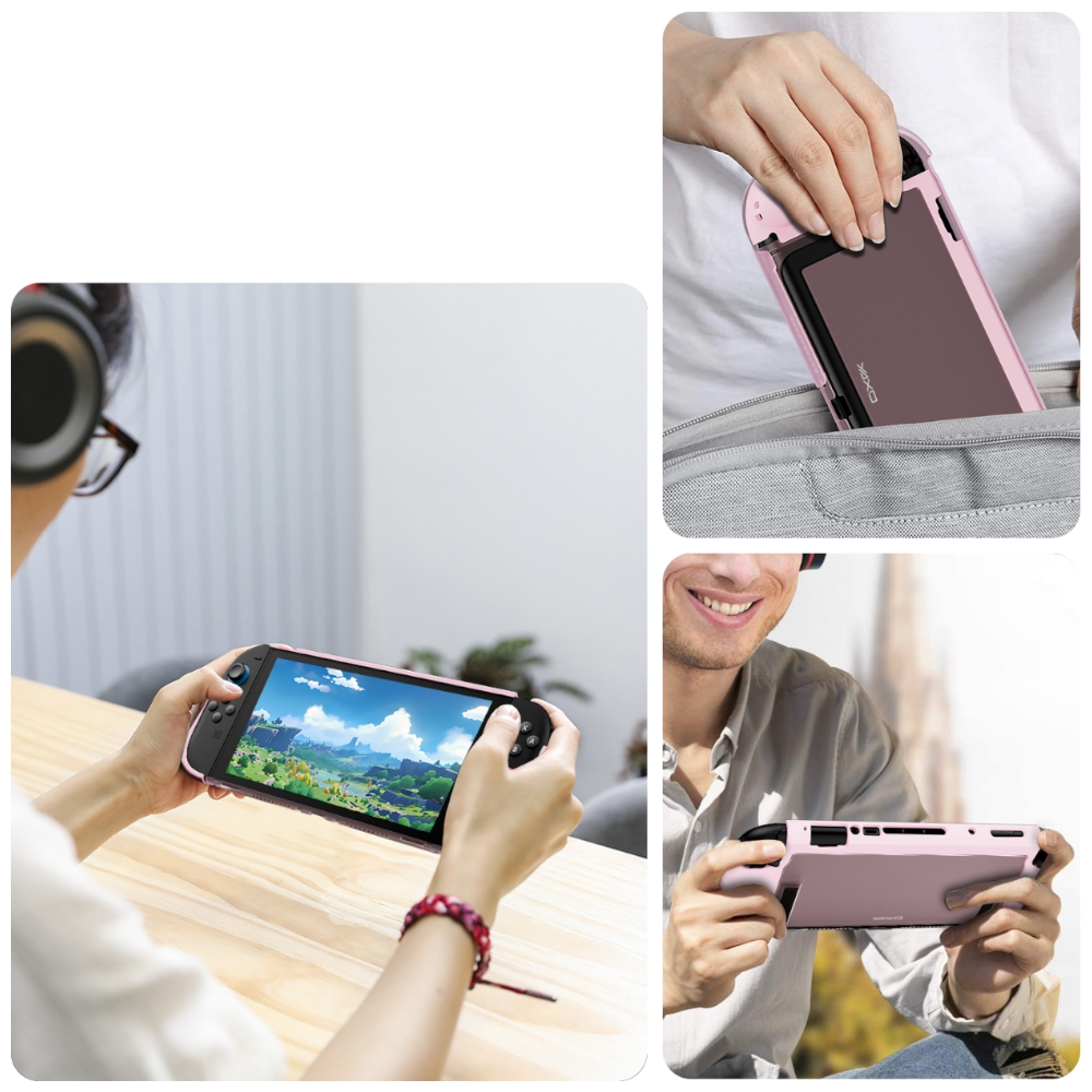 YAXO Etui do konsoli BUZZARD do NS2 Neon Pink