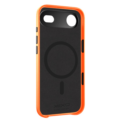 YAXO Etui na telefon Leather Gear Slim Case MagSafe iPhone 17 Air Magma Orange