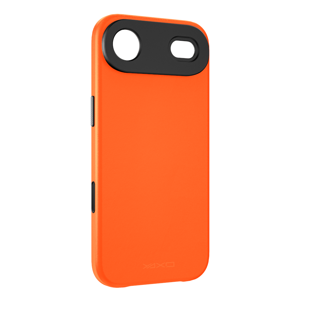 YAXO Etui na telefon Leather Gear Slim Case MagSafe iPhone 17 Air Magma Orange