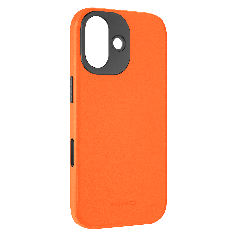 YAXO Etui na telefon Leather Gear Slim Case MagSafe iPhone 17 Magma Orange