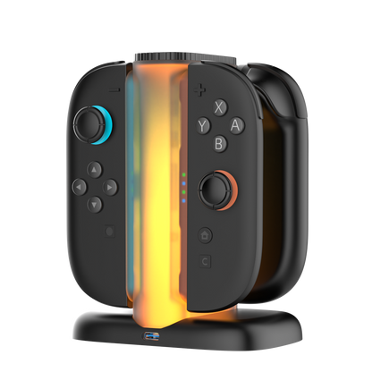 YAXO Ładowarka do Joy-Con QUAD CHARGE DOCK do NS2 Techno Black