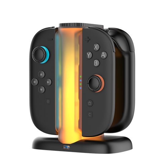 YAXO Joy-Con Quad Charge Dock Charger for NS2 Techno Black