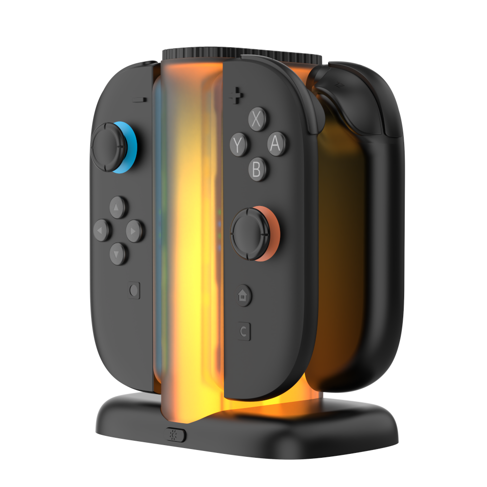 YAXO Ładowarka do Joy-Con QUAD CHARGE DOCK do NS2 Techno Black