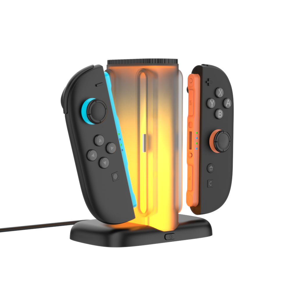 YAXO Ładowarka do Joy-Con QUAD CHARGE DOCK do NS2 Techno Black