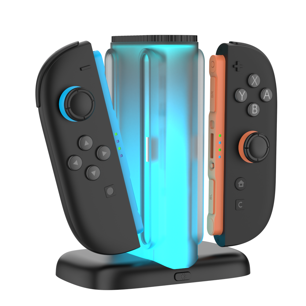YAXO Ładowarka do Joy-Con QUAD CHARGE DOCK do NS2 Techno Black