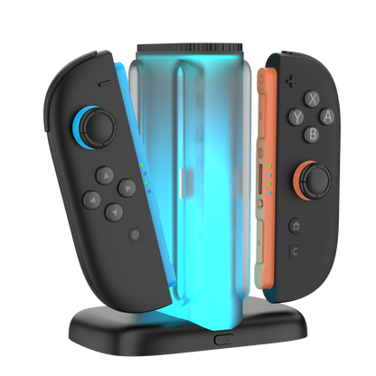 YAXO Ładowarka do Joy-Con QUAD CHARGE DOCK do NS2 Techno Black