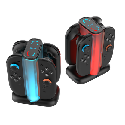 YAXO Ładowarka do Joy-Con QUAD CHARGE DOCK do NS2 Techno Black