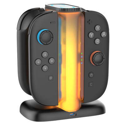 YAXO Ładowarka do Joy-Con QUAD CHARGE DOCK do NS2 Techno Black
