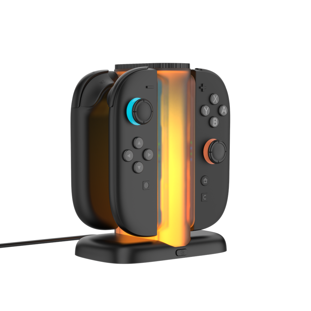YAXO Ładowarka do Joy-Con QUAD CHARGE DOCK do NS2 Techno Black