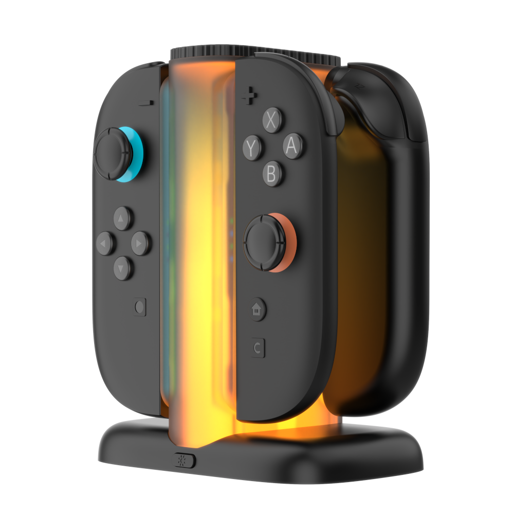 YAXO Ładowarka do Joy-Con QUAD CHARGE DOCK do NS2 Techno Black