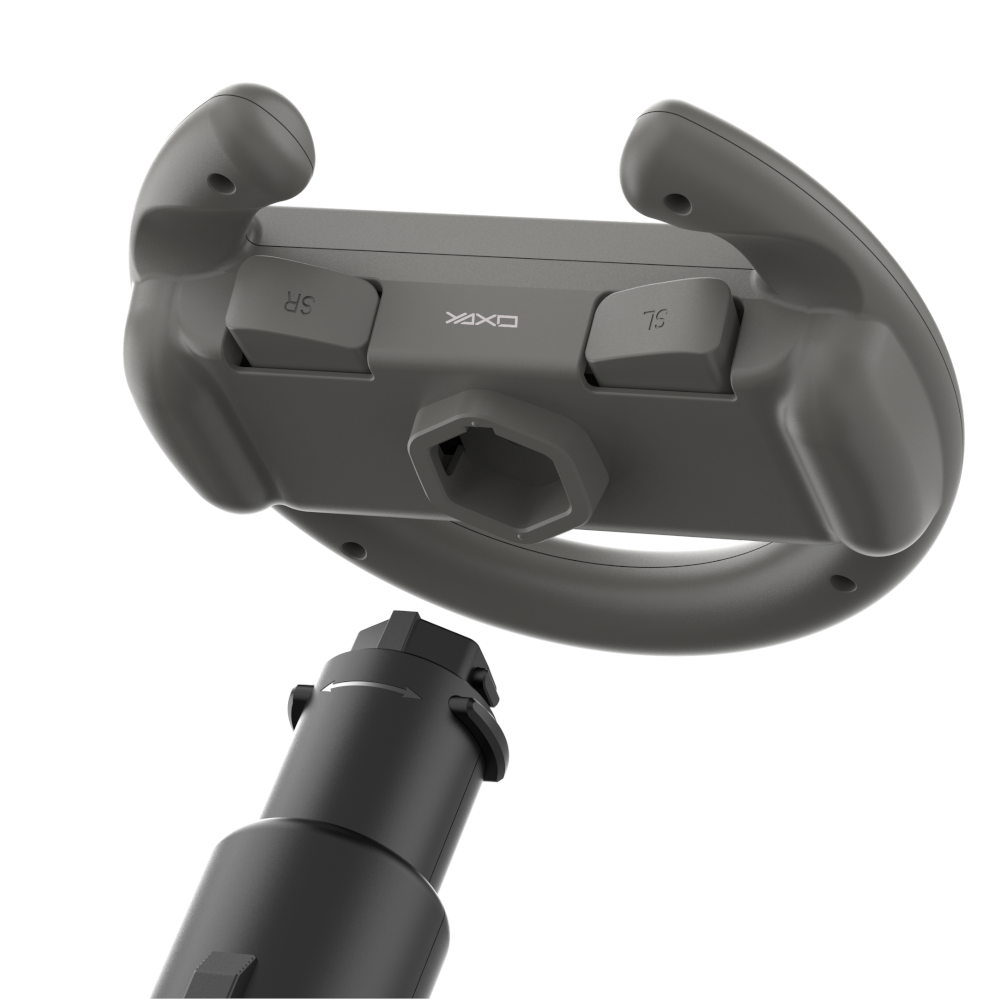 YAXO Podstawka z uchwytem do Joy-Con RACING SET do NS/NS2 Techno Black