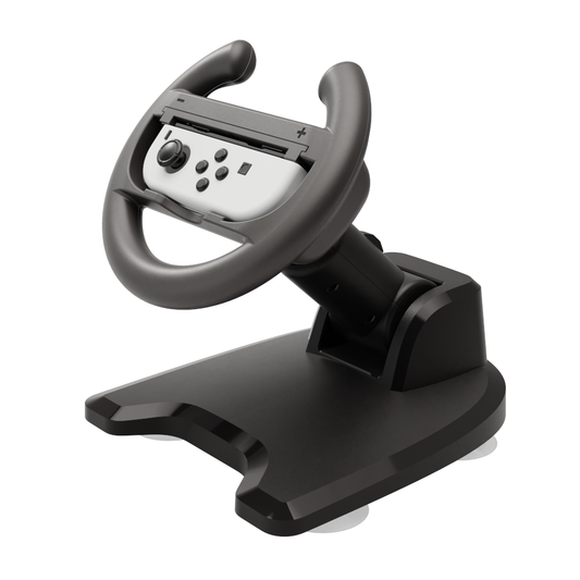 YAXO Stand with holder for Joy-Con RACING SET for NS/NS2 Techno Black