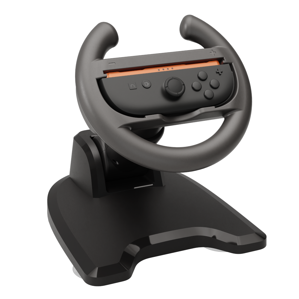 YAXO Podstawka z uchwytem do Joy-Con RACING SET do NS/NS2 Techno Black