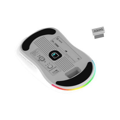 AQIRYS Myszka Dual Mode: Wirelles&BT+Wired M2 white