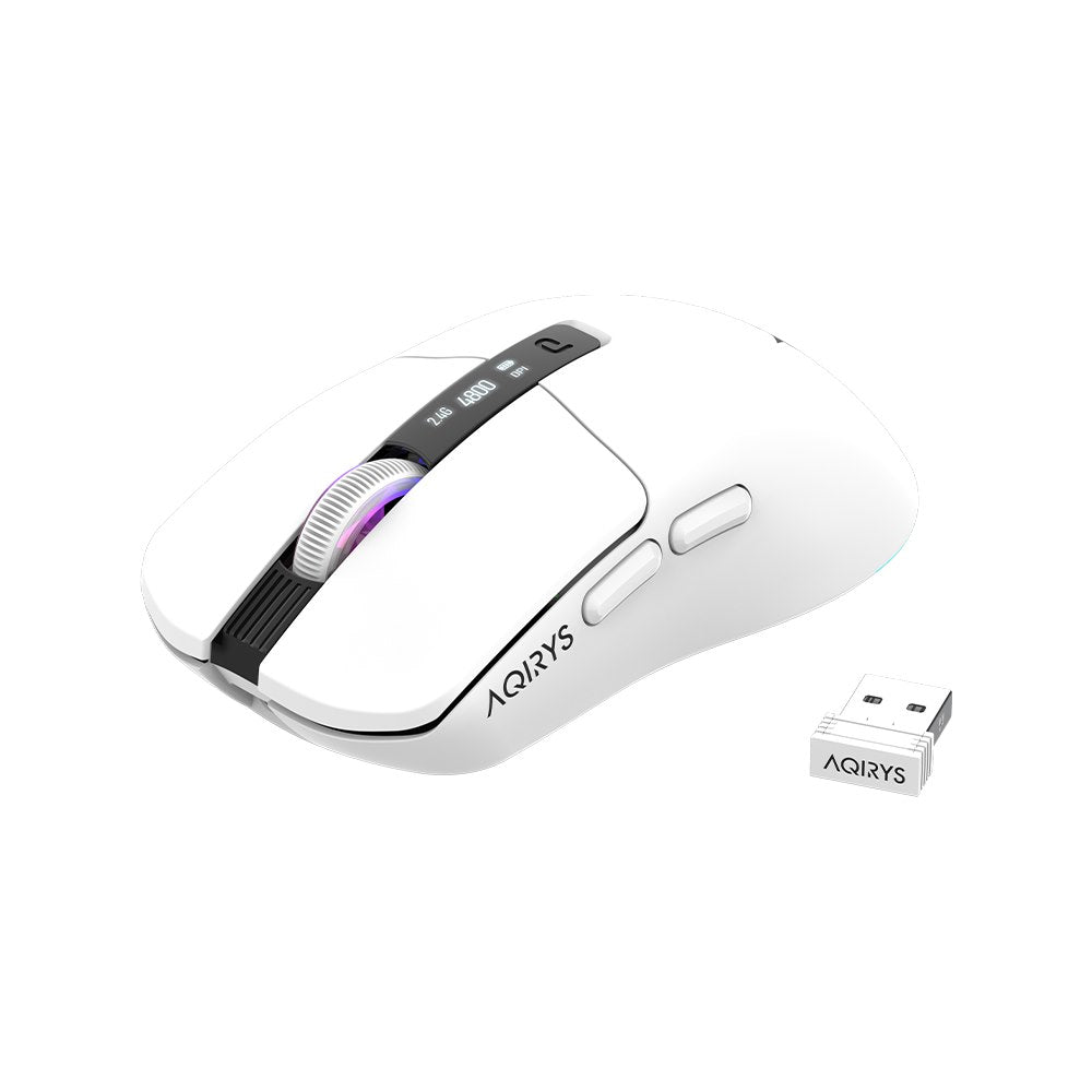 AQIRYS Myszka Dual Mode: Wirelles&BT+Wired M2 white