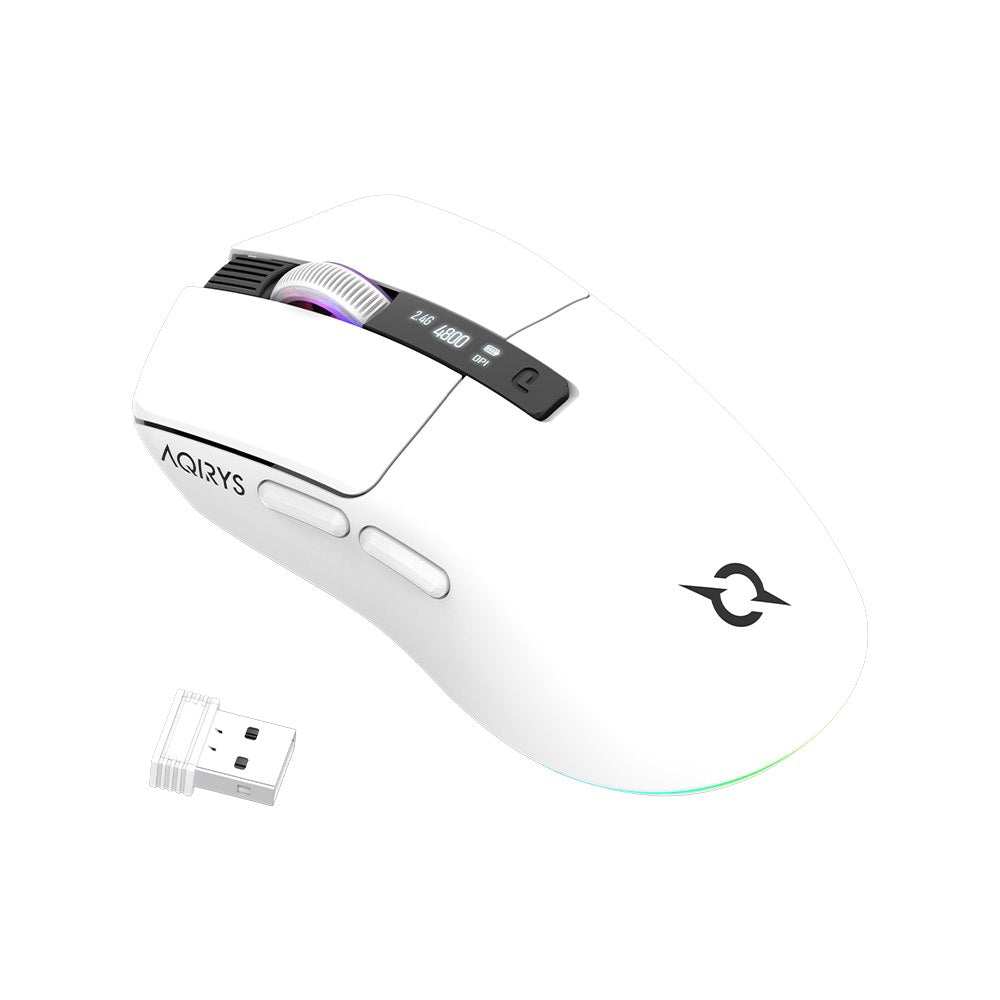 AQIRYS Myszka Dual Mode: Wirelles&BT+Wired M2 white