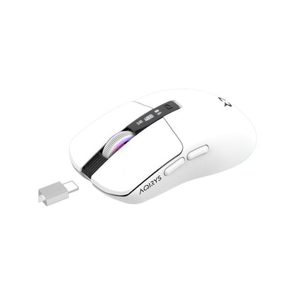 AQIRYS Myszka Dual Mode: Wirelles&BT+Wired M2 white