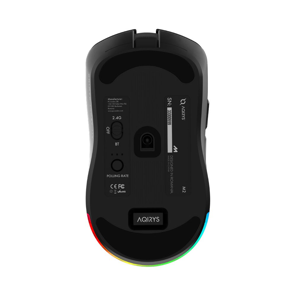 AQIRYS Myszka Dual Mode: Wirelles&BT+Wired M2 black