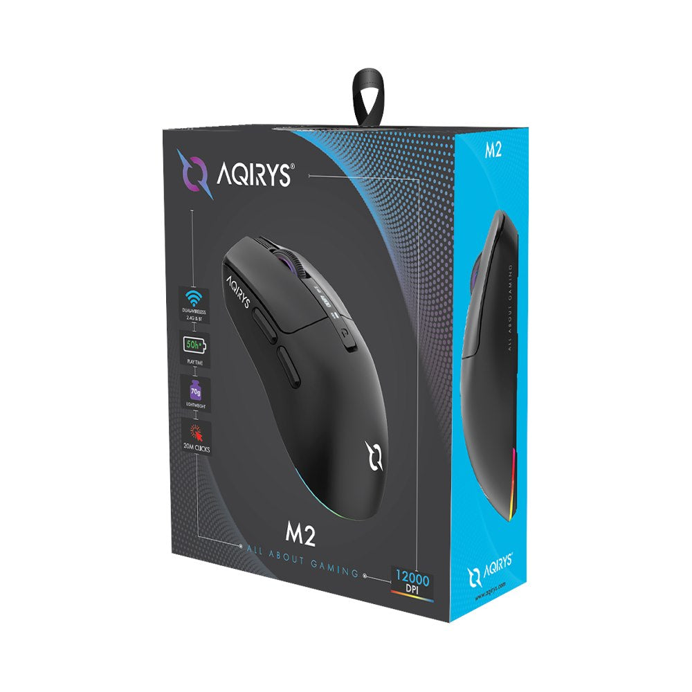 AQIRYS Myszka Dual Mode: Wirelles&BT+Wired M2 black