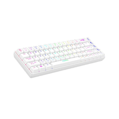 AQIRYS Klawiatura mechaniczna 65%/68 klawiszy Dual Mode: Wirelles&BT+Wired MIRA 2.0 white