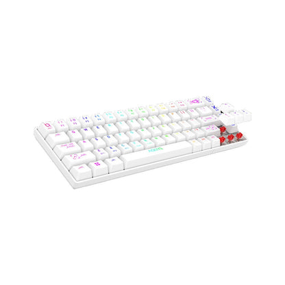 AQIRYS Klawiatura mechaniczna 65%/68 klawiszy Dual Mode: Wirelles&BT+Wired MIRA 2.0 white