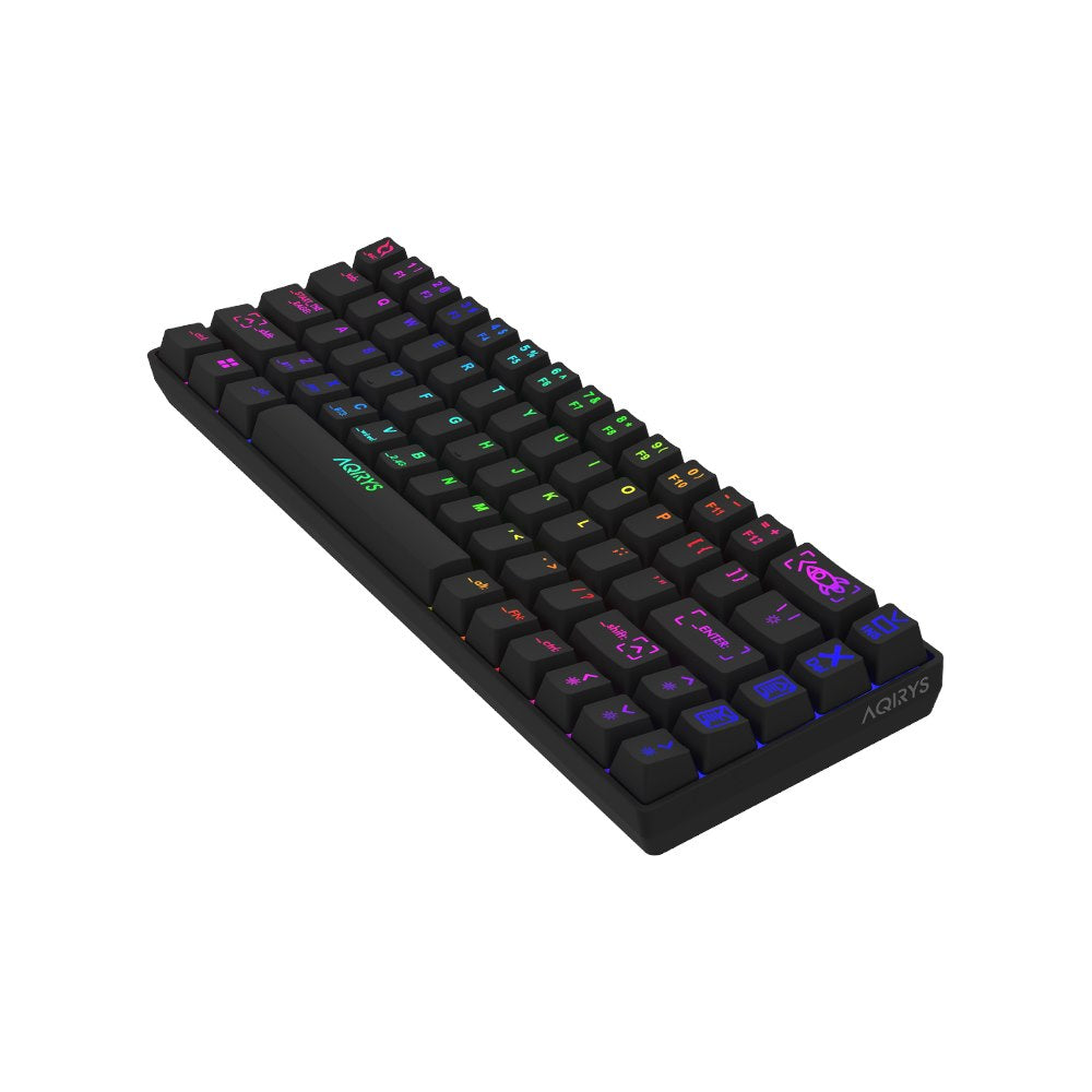 AQIRYS Klawiatura mechaniczna 65%/68 klawiszy Dual Mode: Wirelles&BT+Wired MIRA 2.0 black