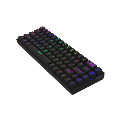 AQIRYS Klawiatura mechaniczna 65%/68 klawiszy Dual Mode: Wirelles&BT+Wired MIRA 2.0 black