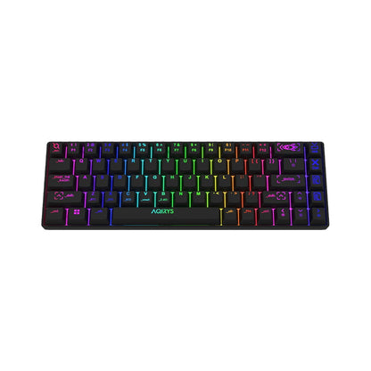 AQIRYS Klawiatura mechaniczna 65%/68 klawiszy Dual Mode: Wirelles&BT+Wired MIRA 2.0 black