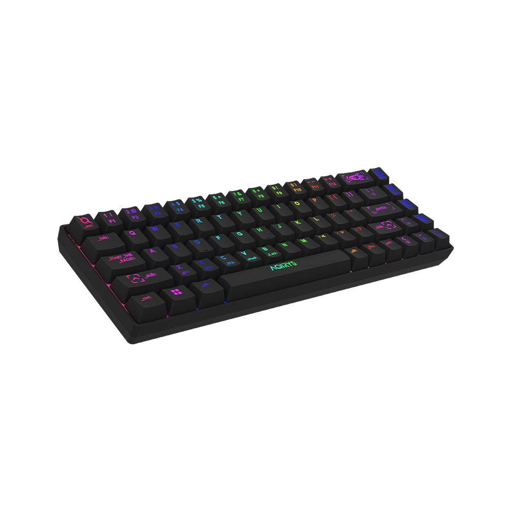 AQIRYS Klawiatura mechaniczna 65%/68 klawiszy Dual Mode: Wirelles&BT+Wired MIRA 2.0 black