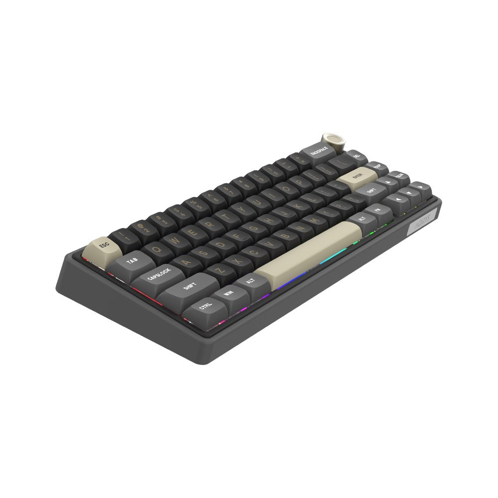 AQIRYS Klawiatura mechaniczna 65%/68 klawiszy Dual Mode: Wirelles&BT+Wired TALITHA black
