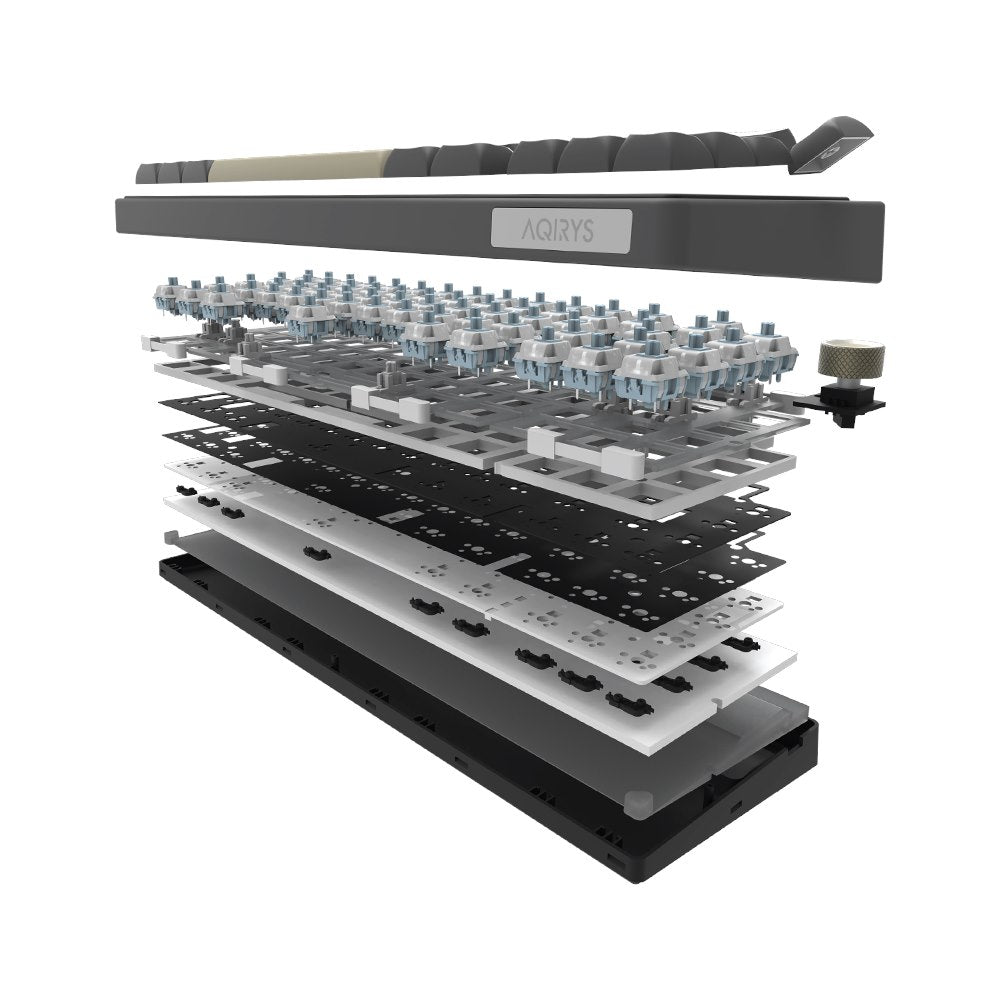 AQIRYS Klawiatura mechaniczna 65%/68 klawiszy Dual Mode: Wirelles&BT+Wired TALITHA black