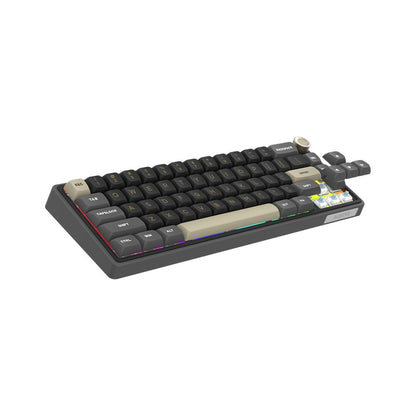 AQIRYS Klawiatura mechaniczna 65%/68 klawiszy Dual Mode: Wirelles&BT+Wired TALITHA black