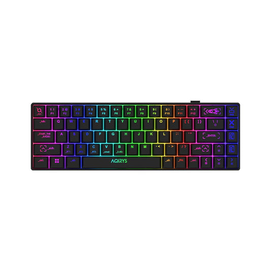 AQIRYS Klawiatura mechaniczna 65%/68 klawiszy Dual Mode: Wirelles&BT+Wired MIRA 2.0 black