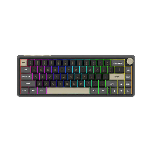 AQIRYS Klawiatura mechaniczna 65%/68 klawiszy Dual Mode: Wirelles&BT+Wired TALITHA black