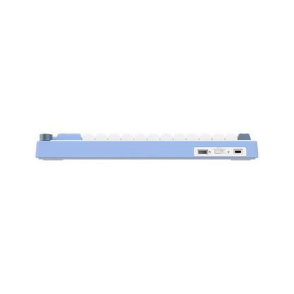 AQIRYS Klawiatura mechaniczna 65%/68 klawiszy Dual Mode: Wirelles&BT+Wired TALITHA white