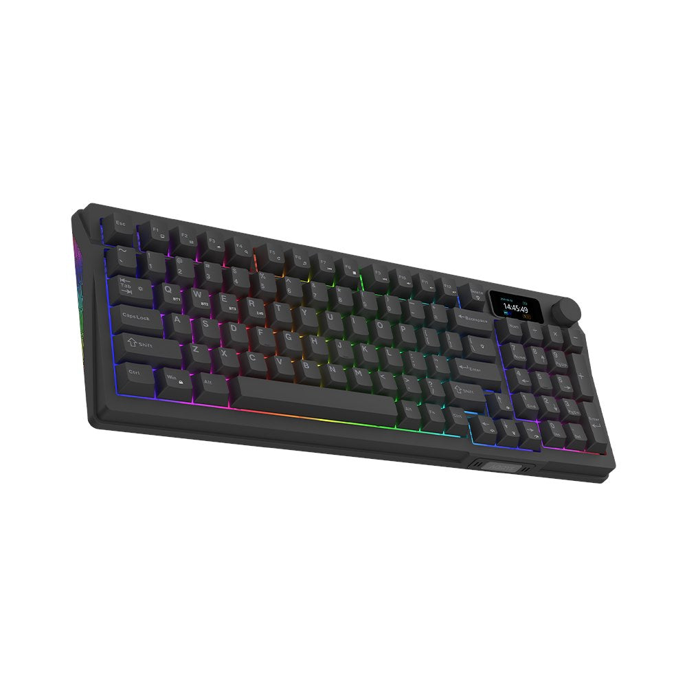AQIRYS Klawiatura mechaniczna 96%/95 klawiszy Dual Mode: Wirelles&BT+Wired ATRIA black