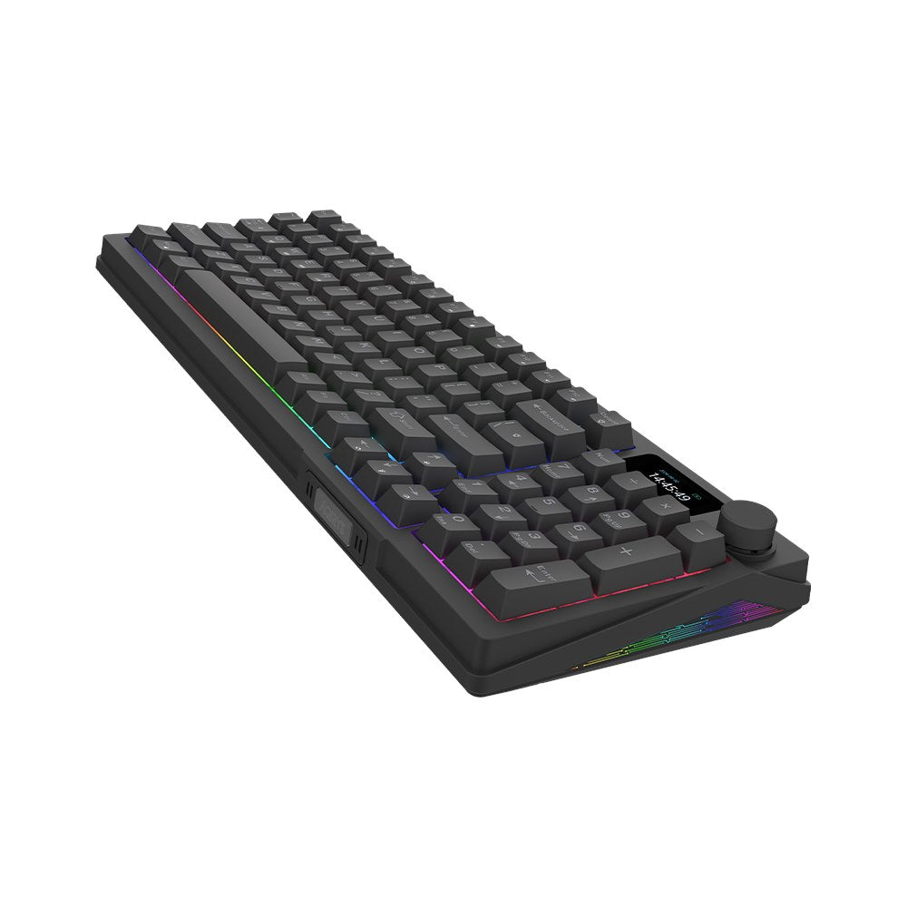 AQIRYS Klawiatura mechaniczna 96%/95 klawiszy Dual Mode: Wirelles&BT+Wired ATRIA black