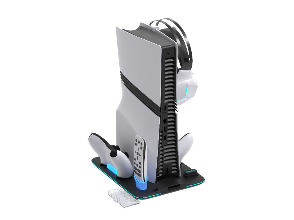 YAXO Podstawka chłodząca i ładująca ICE STORM NE do PS5/PS5 Slim/PS5 Pro Techno Black