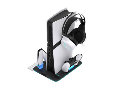 YAXO Podstawka chłodząca i ładująca ICE STORM NE do PS5/PS5 Slim/PS5 Pro Techno Black
