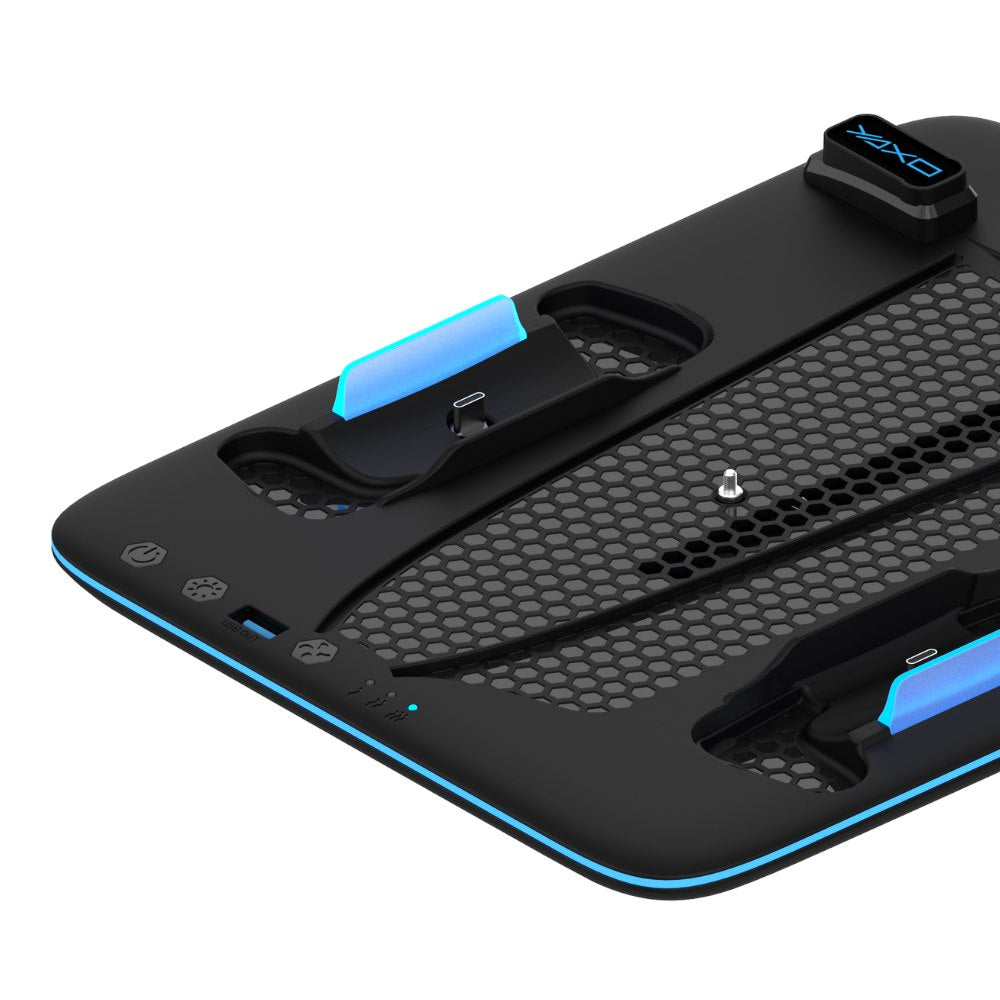 YAXO Podstawka chłodząca i ładująca ICE STORM NE do PS5/PS5 Slim/PS5 Pro Techno Black