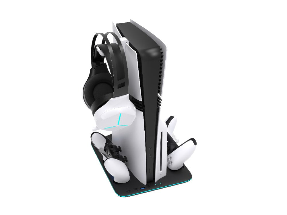 YAXO Podstawka chłodząca i ładująca ICE STORM NE do PS5/PS5 Slim/PS5 Pro Techno Black