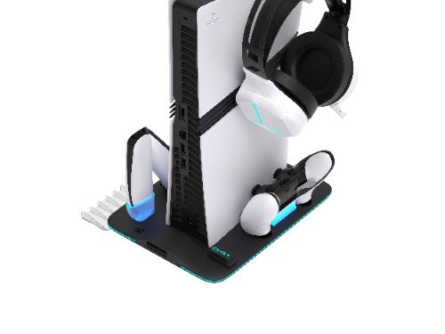 YAXO Podstawka chłodząca i ładująca ICE STORM NE do PS5/PS5 Slim/PS5 Pro Techno Black