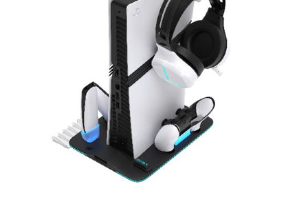 YAXO Podstawka chłodząca i ładująca ICE STORM NE do PS5/PS5 Slim/PS5 Pro Techno Black