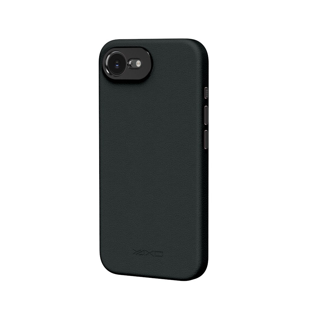 YAXO Etui na telefon Leather Gear Slim Case MagSafe iPhone 17e Dusty Black